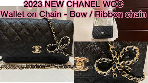 chanel wallet on chain with bow|chanel wallet on chain trendy.